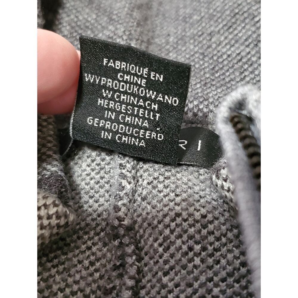 Tahari Women’s Plaid Sweater Jacket Size XL Gray Zip Front Rayon Blend - Picture 8 of 16
